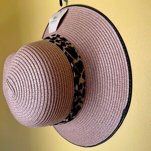 Fadivo New York Summer Hat Avenue Zoe anímal print cheetah Cream color